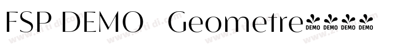 FSP DEMO   Geometre字体转换
